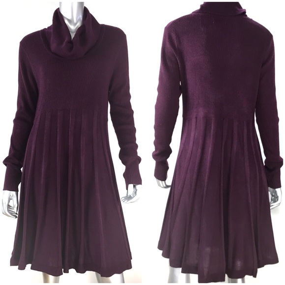 calvin klein turtleneck sweater dress